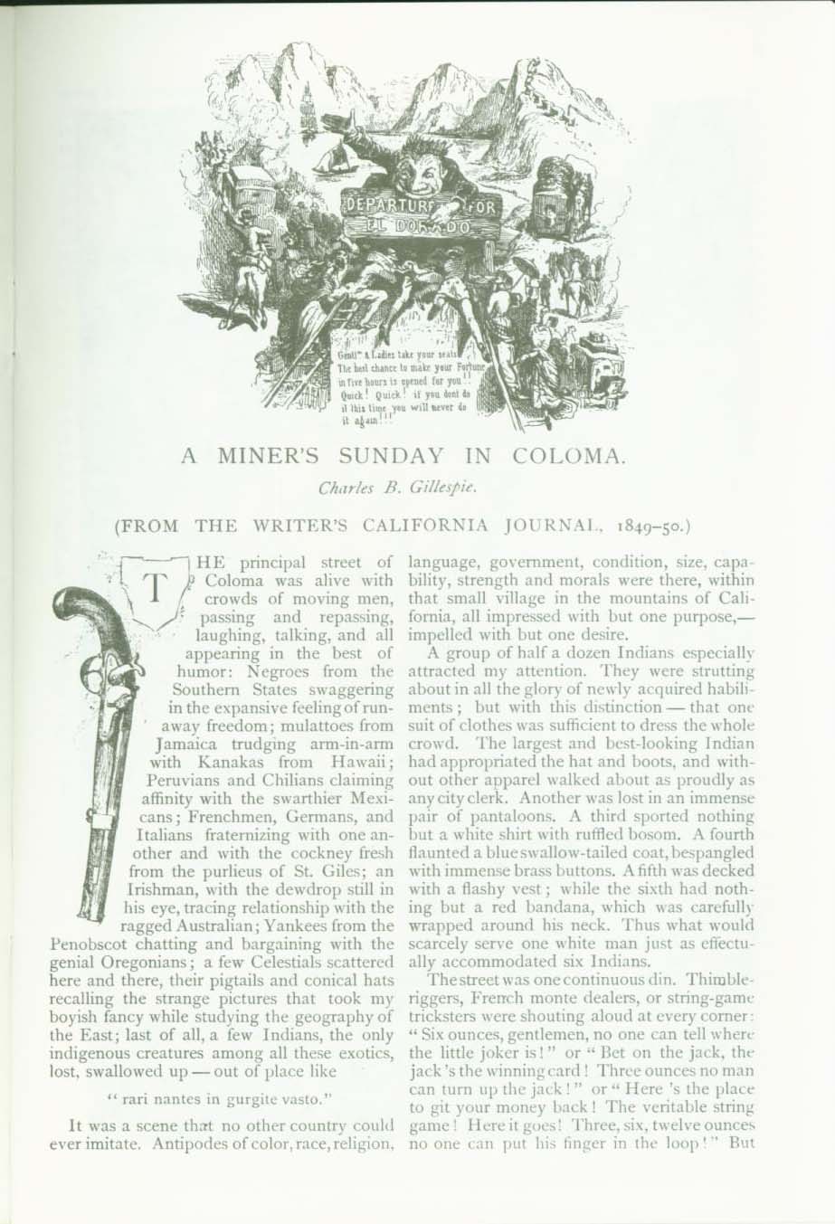 A Miner's Sunday, 1849. vist0005c